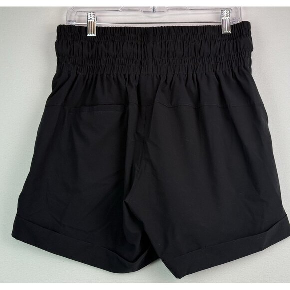 THE BUBBLE Black‎ Pull-On Shorts Wide Waistband Drawstring Cuffed NWT Siz XL - Picture 2 of 9
